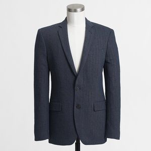 J Crew Thompson Herringbone Linen-Cotton Sportcoat